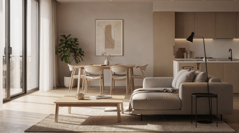 A Warm Minimalist Apartment Designed for Everyday Living