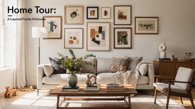 Home Tour: A Layered Family House with Collected Art